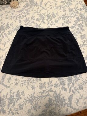 CRZ YOGA Dark Navy Active Skort with Built-In Shorts
